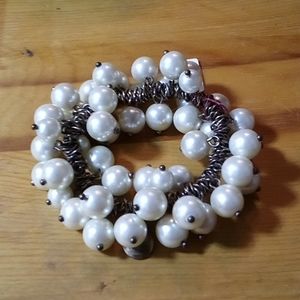J Crew Pearl Stretch Bracelet